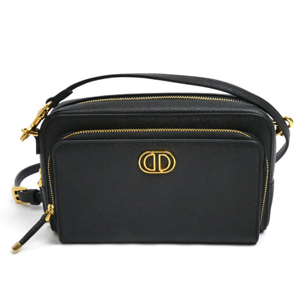 Dior Calo Double Clutch Shoulder Bag Black
